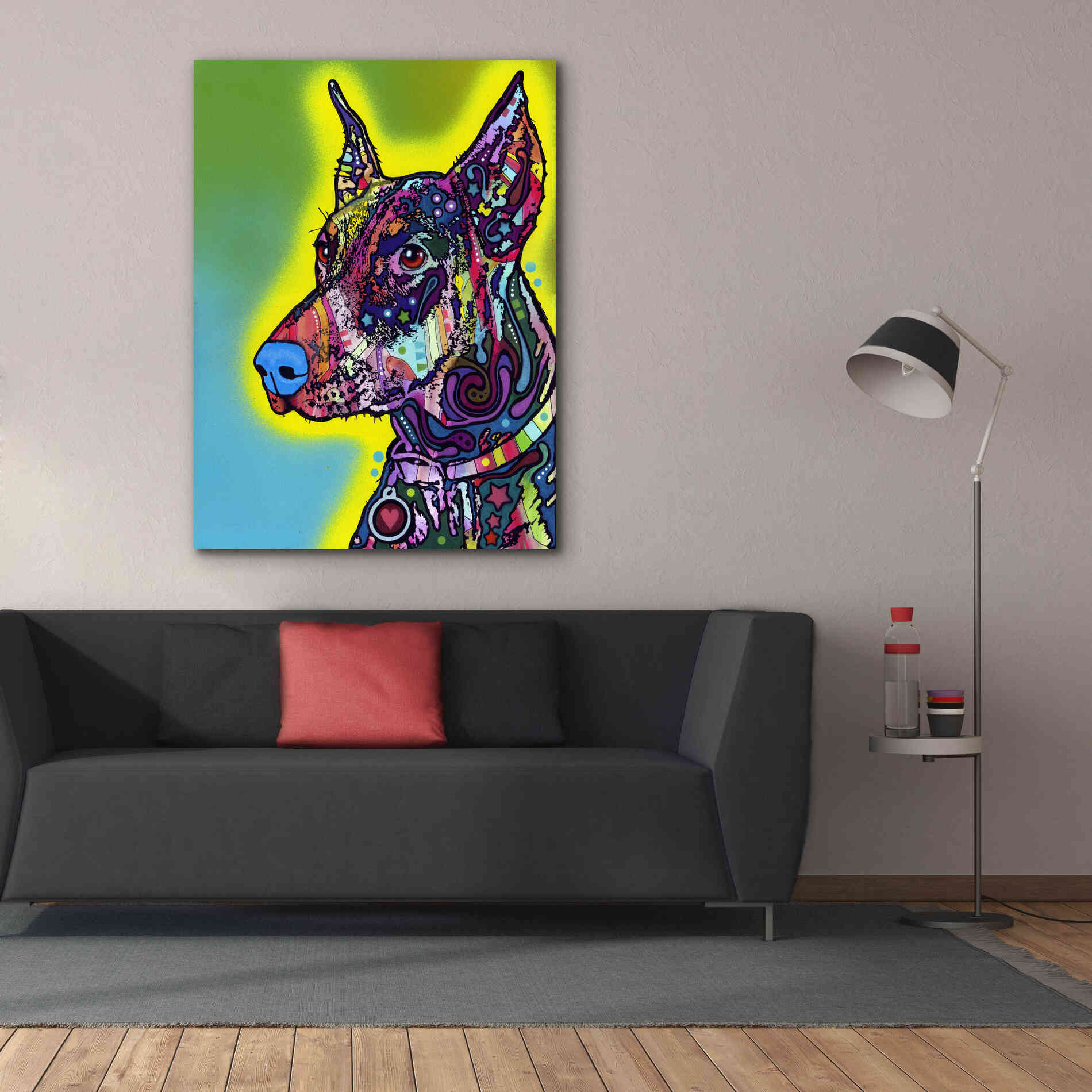 'Doberman' by Dean Russo, Giclee Canvas Wall Art,40x54