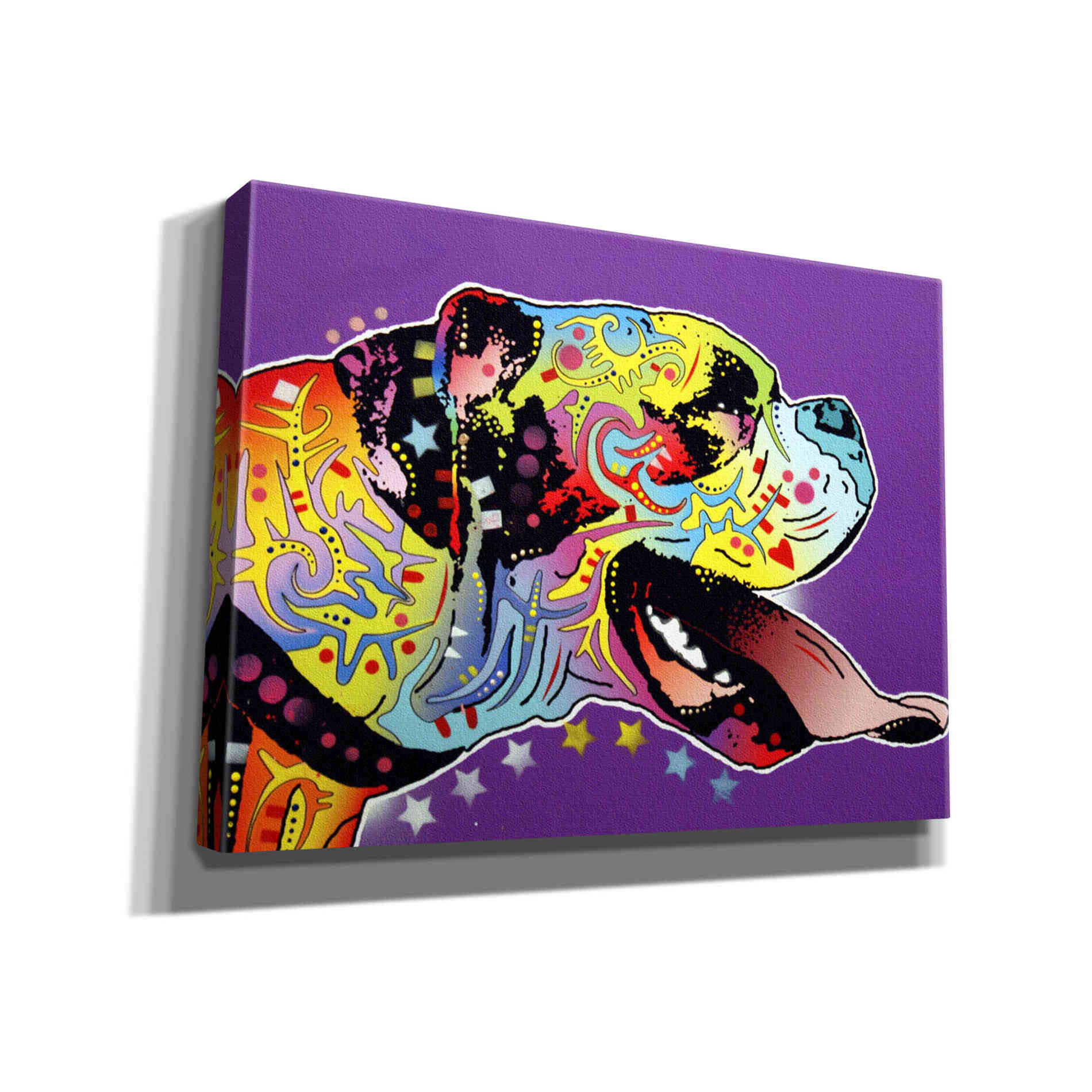 'Happy Boxer' by Dean Russo, Giclee Canvas Wall Art