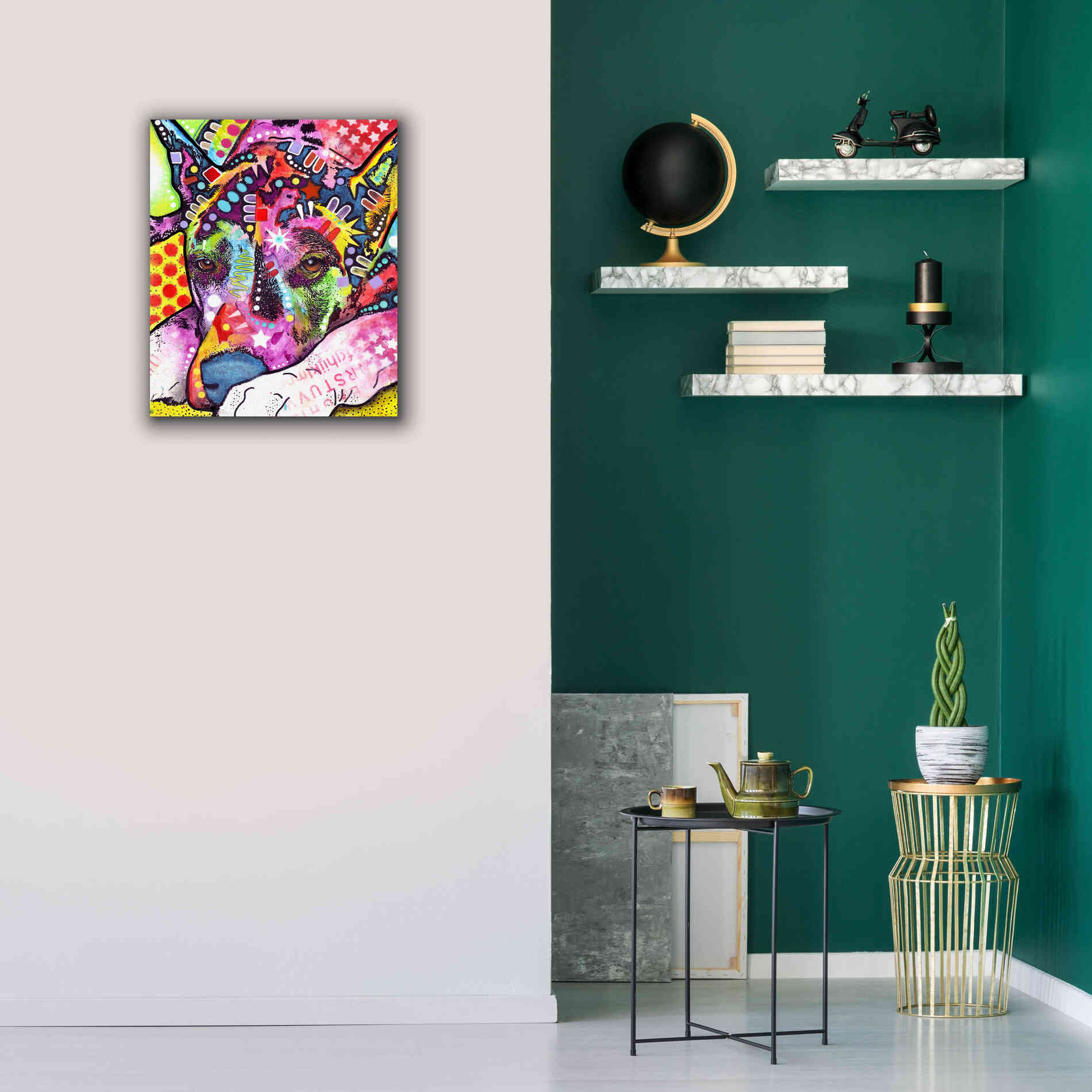 'Lying Dane' by Dean Russo, Giclee Canvas Wall Art,20x24