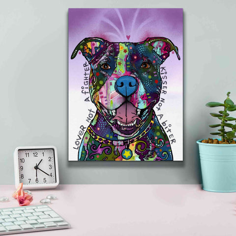 Image of 'Lover Not A Fighter' by Dean Russo, Giclee Canvas Wall Art,12x16