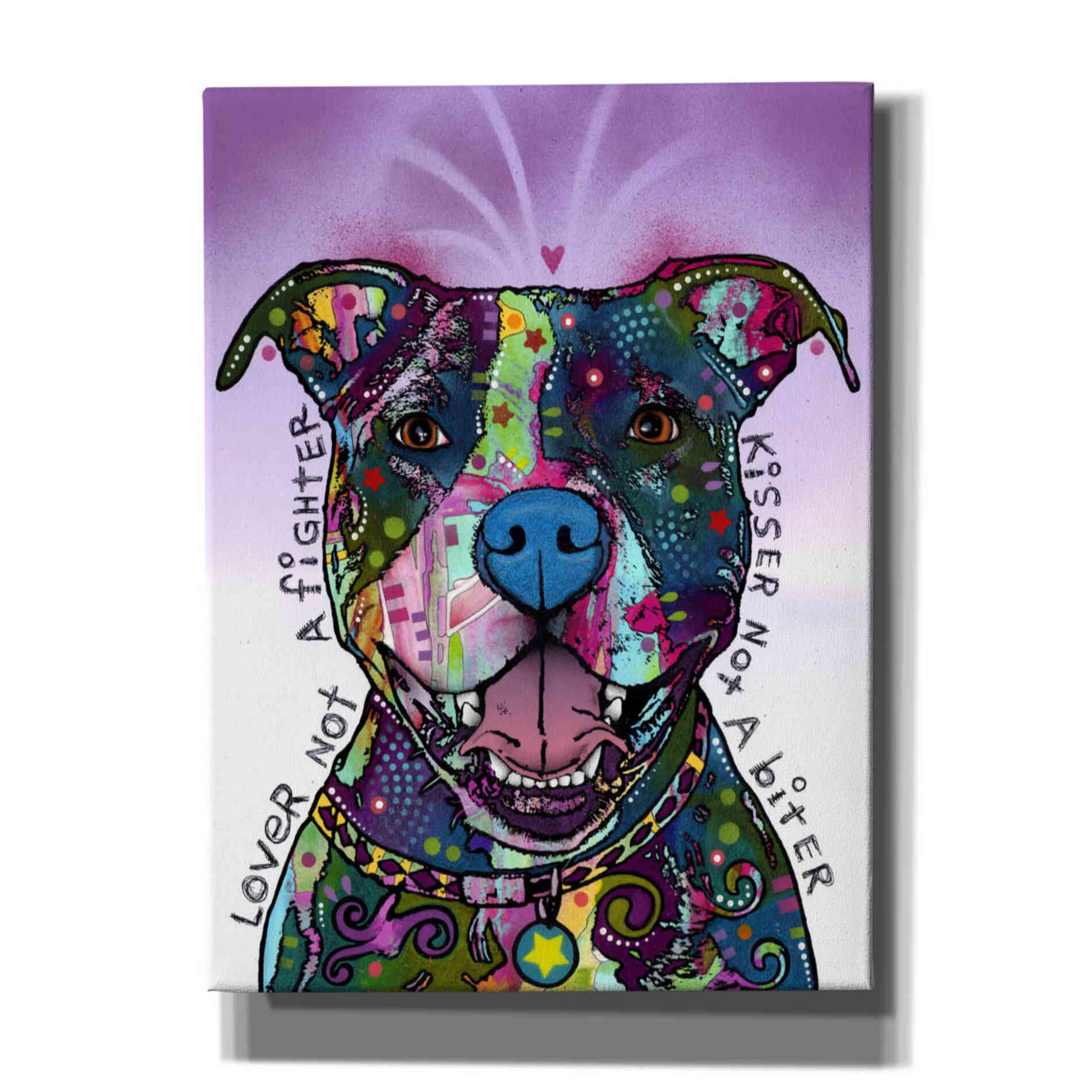 'Lover Not A Fighter' by Dean Russo, Giclee Canvas Wall Art