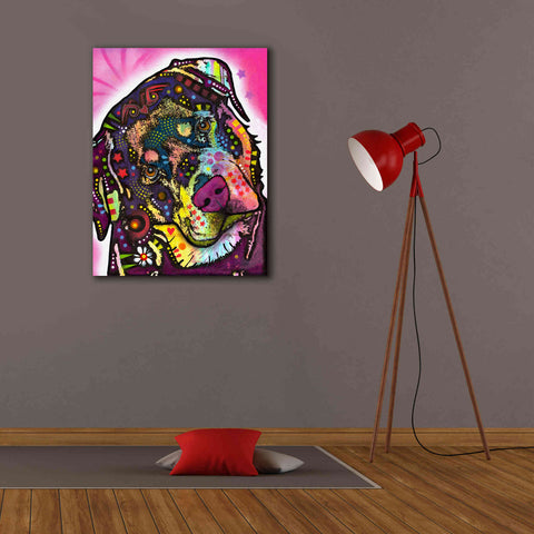 Image of 'Rottie' by Dean Russo, Giclee Canvas Wall Art,26x34