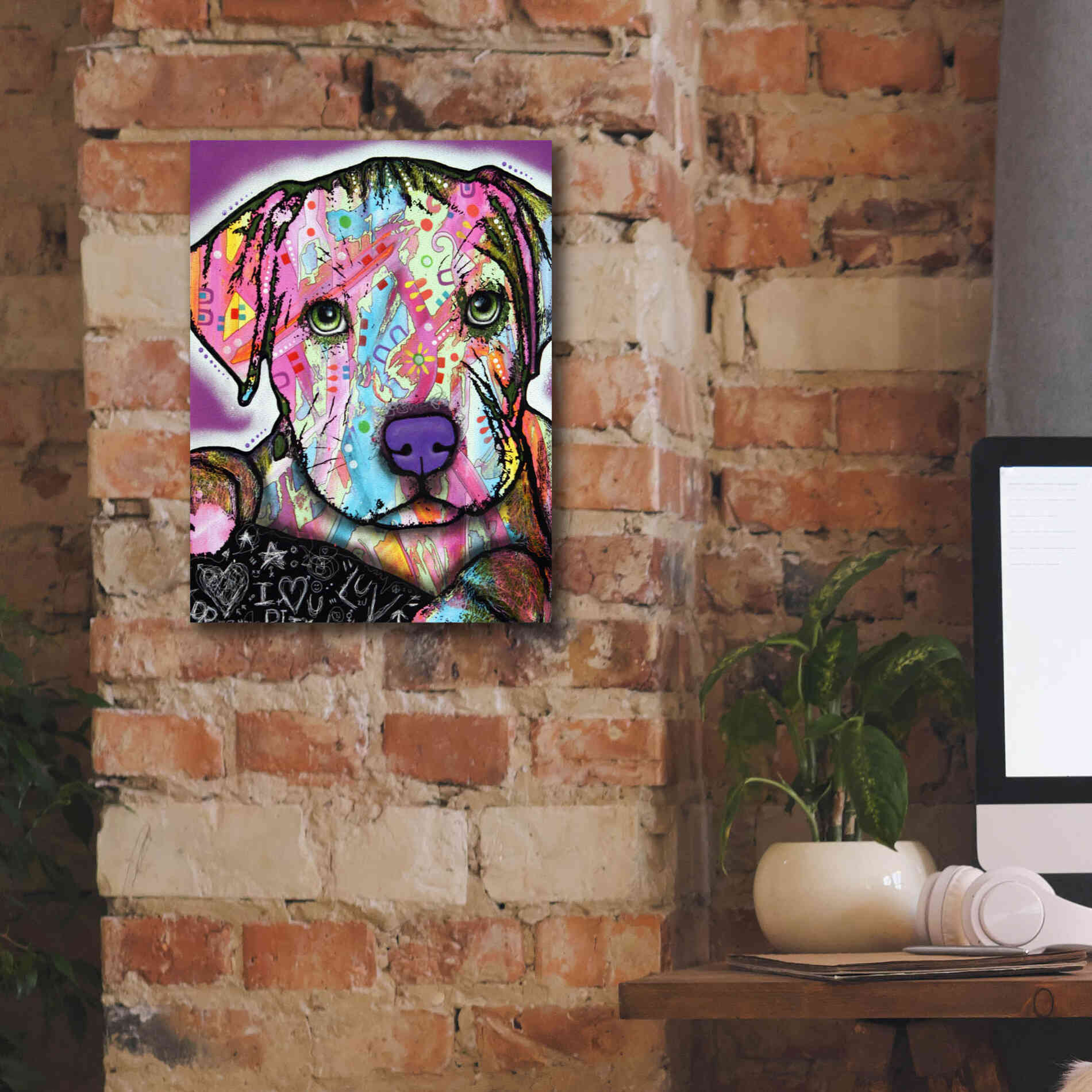 'Baby Pit' by Dean Russo, Giclee Canvas Wall Art,12x16