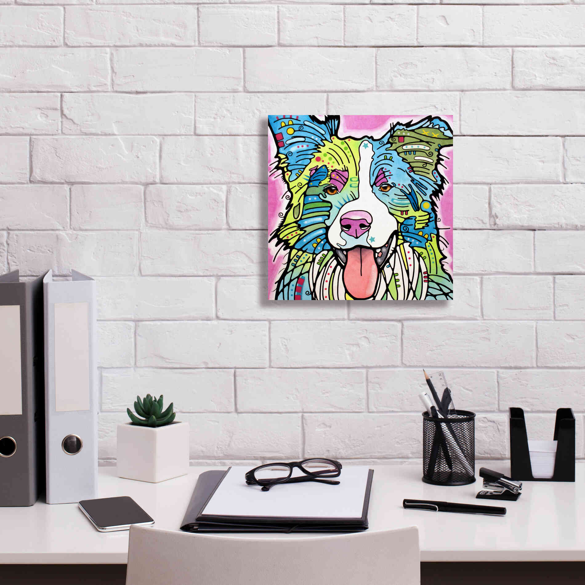 'Colly' by Dean Russo, Giclee Canvas Wall Art,12x12