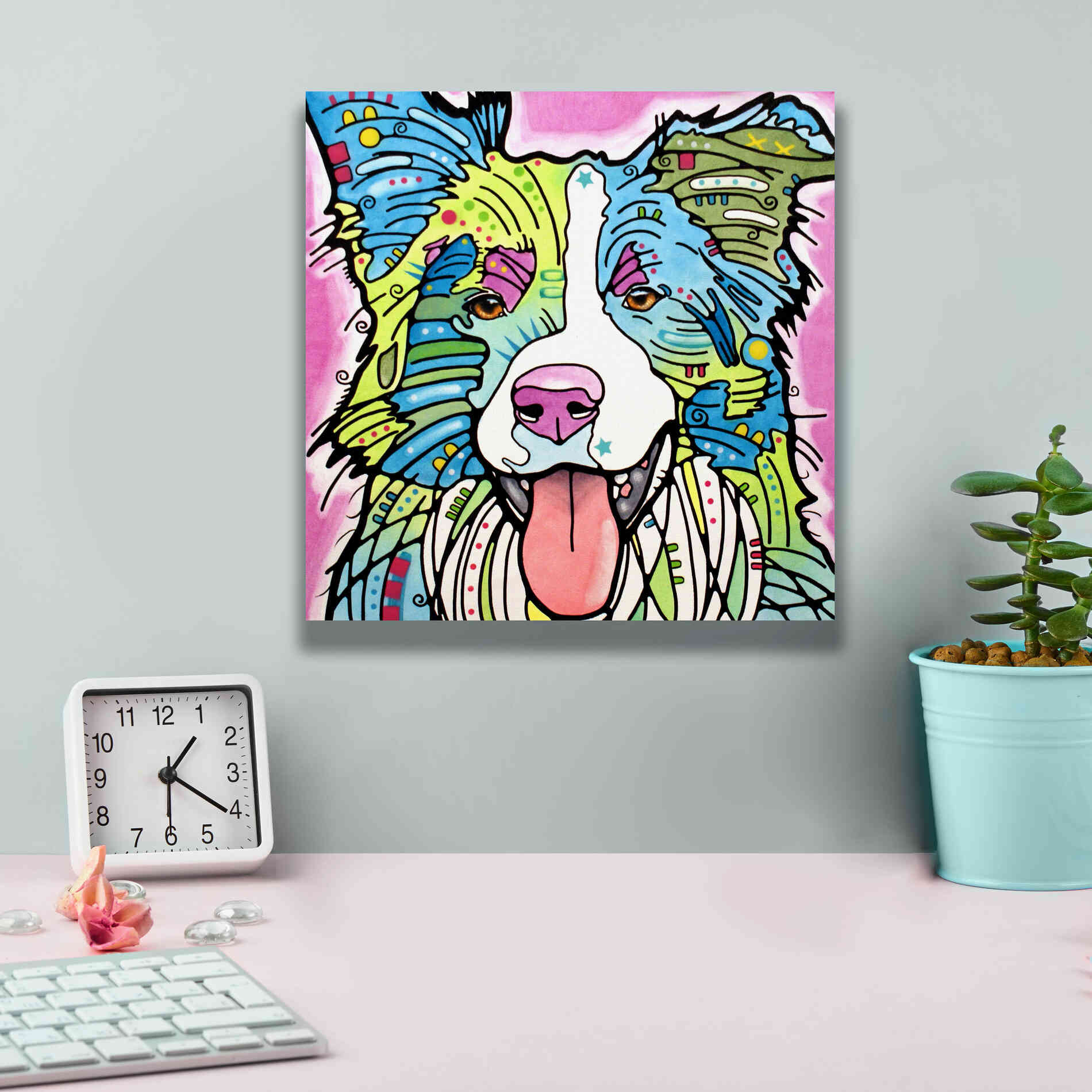 'Colly' by Dean Russo, Giclee Canvas Wall Art,12x12