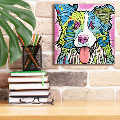 Image of 'Colly' by Dean Russo, Giclee Canvas Wall Art,12x12