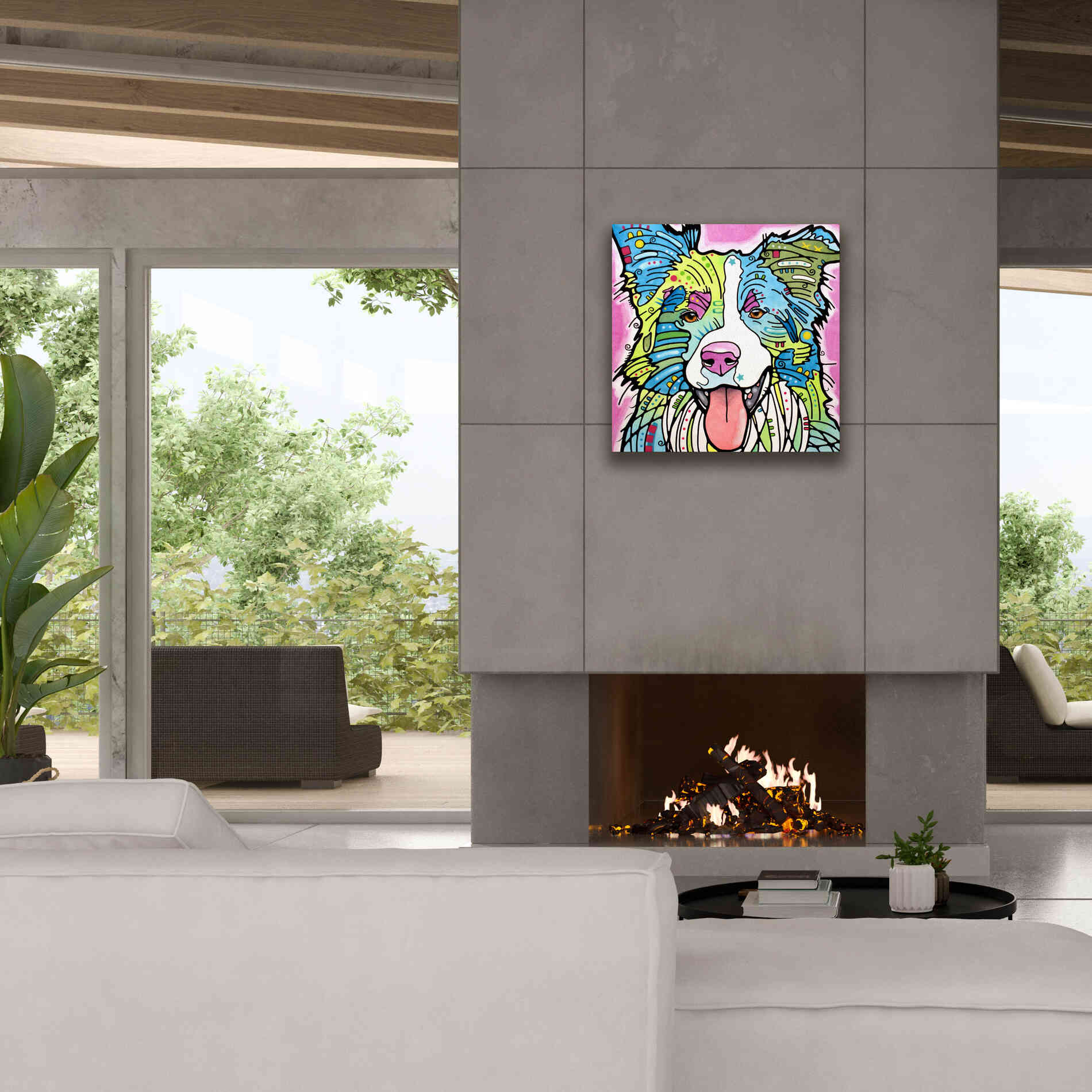 'Colly' by Dean Russo, Giclee Canvas Wall Art,26x26