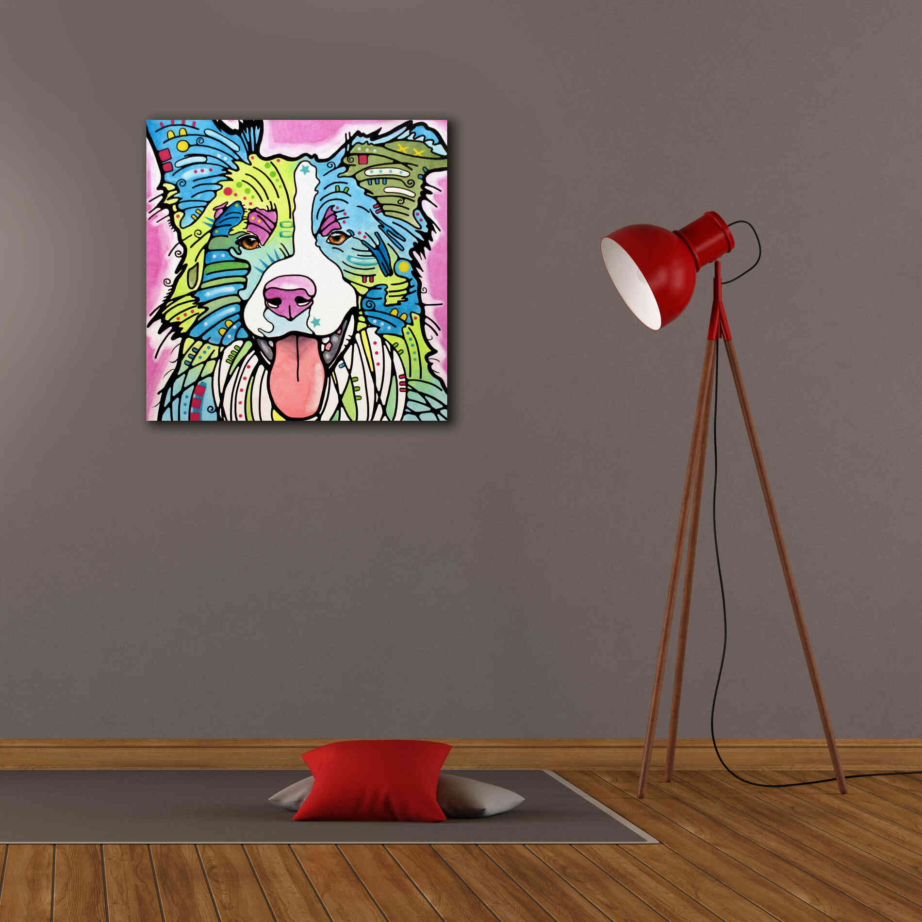 'Colly' by Dean Russo, Giclee Canvas Wall Art,26x26