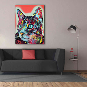 'Curious Cat' by Dean Russo, Giclee Canvas Wall Art,40x54