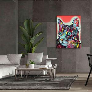 'Curious Cat' by Dean Russo, Giclee Canvas Wall Art,40x54