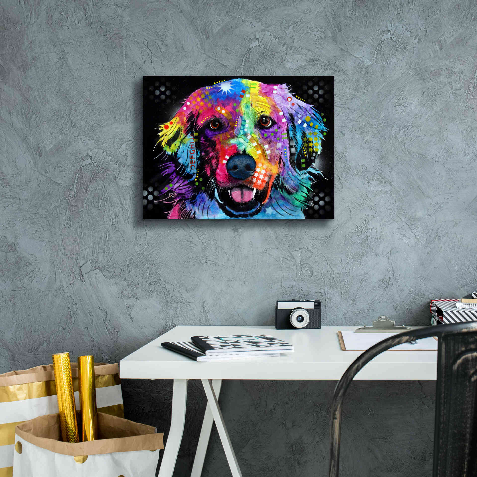 'Golden' by Dean Russo, Giclee Canvas Wall Art,16x12