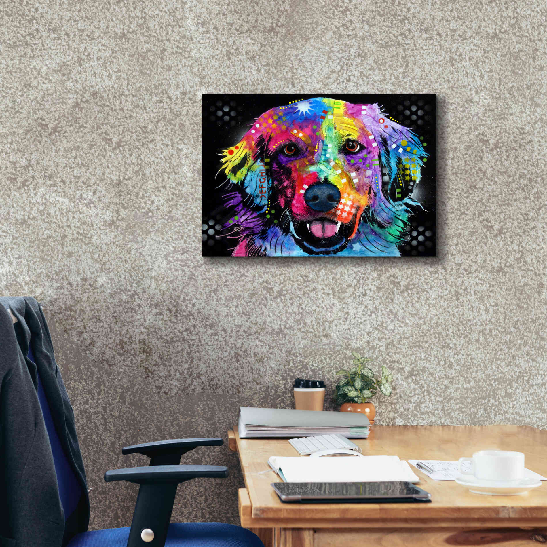 'Golden' by Dean Russo, Giclee Canvas Wall Art,26x18