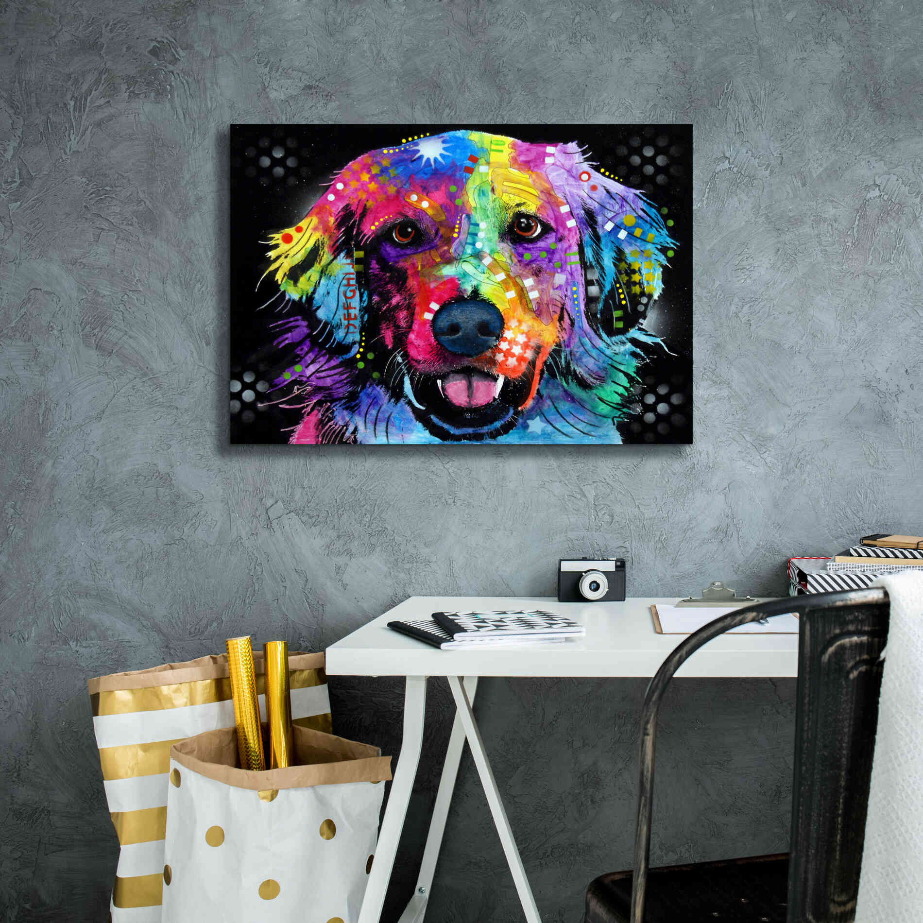 'Golden' by Dean Russo, Giclee Canvas Wall Art,26x18
