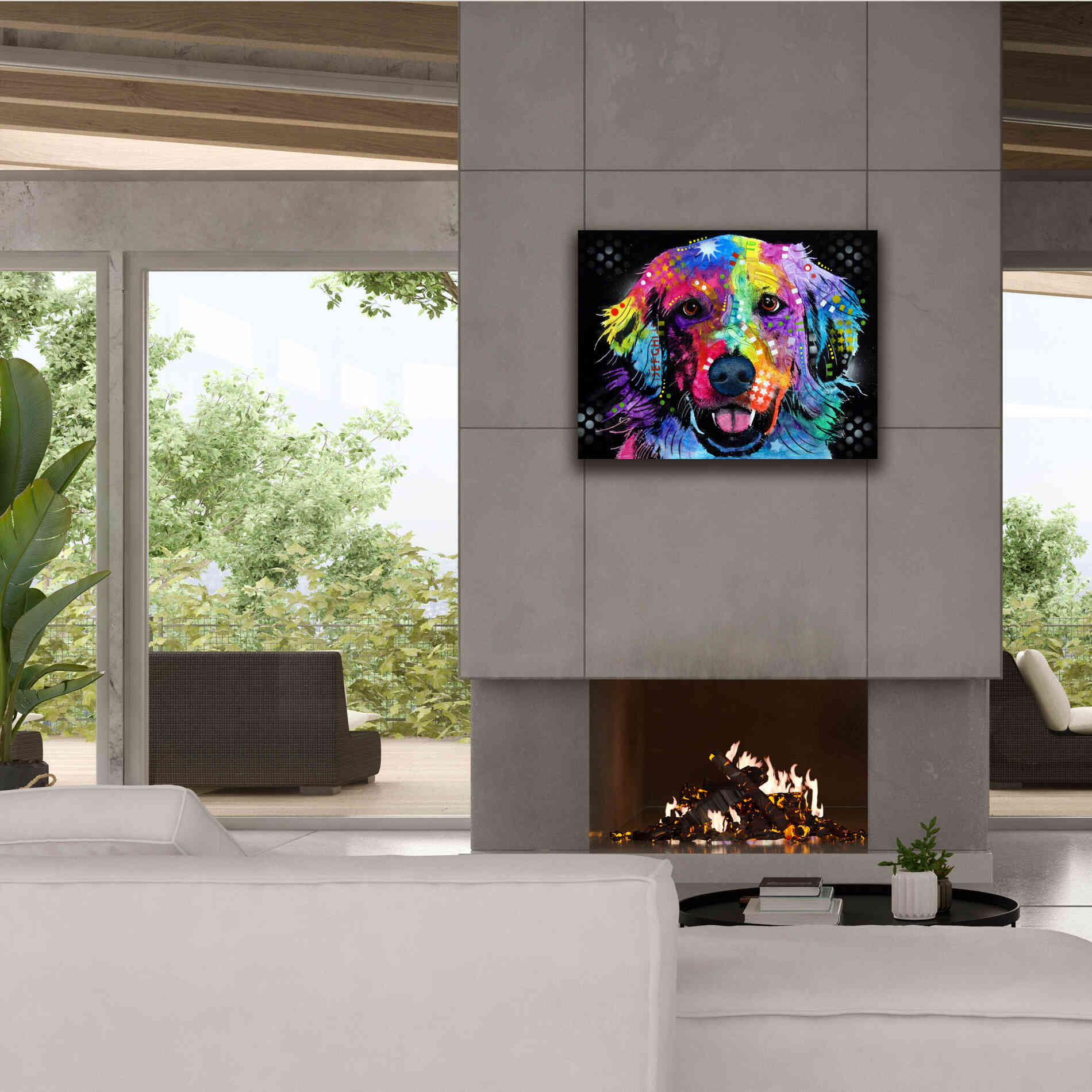 'Golden' by Dean Russo, Giclee Canvas Wall Art,34x26
