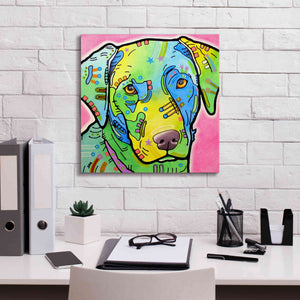 'Labrador' by Dean Russo, Giclee Canvas Wall Art,18x18