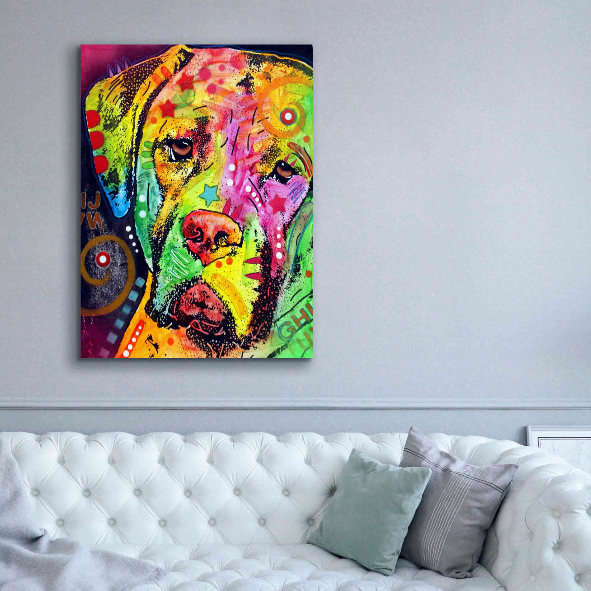 'Mastiff' by Dean Russo, Giclee Canvas Wall Art,40x54