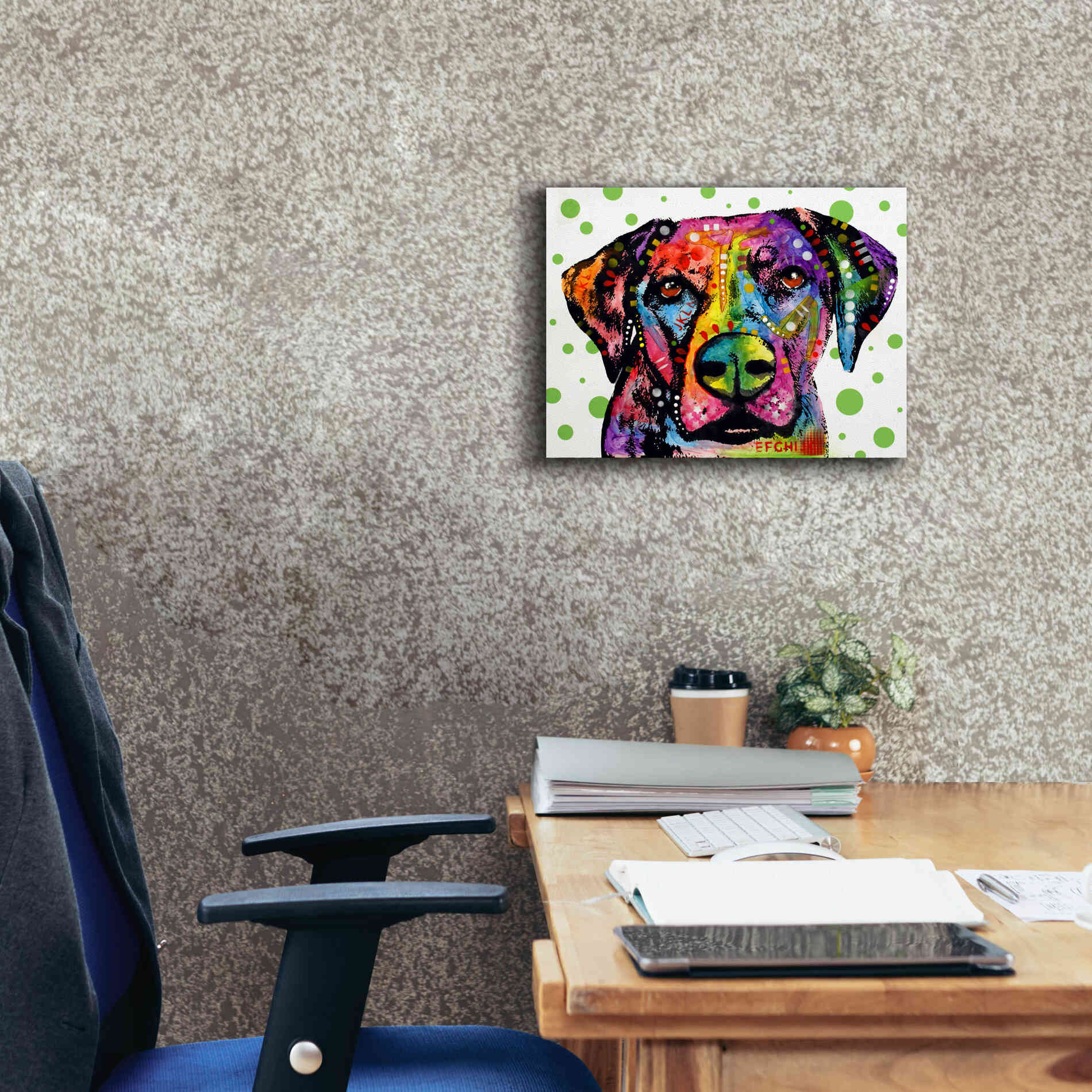'Rhodesian' by Dean Russo, Giclee Canvas Wall Art,16x12