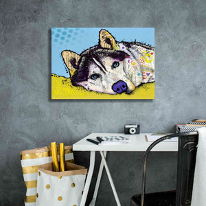 'Siberian Husky 2' by Dean Russo, Giclee Canvas Wall Art,26x18