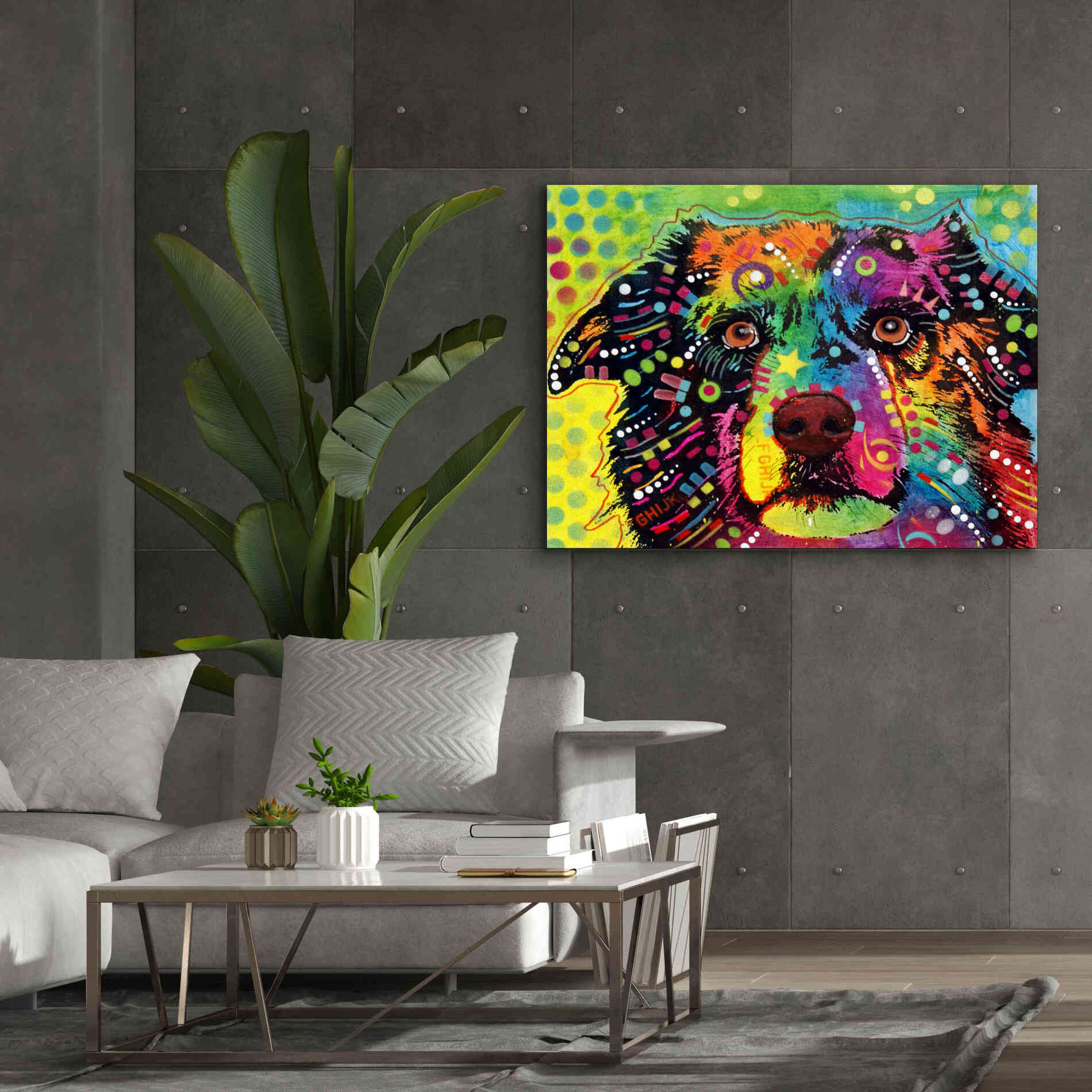 'Straight Aussie' by Dean Russo, Giclee Canvas Wall Art,54x40