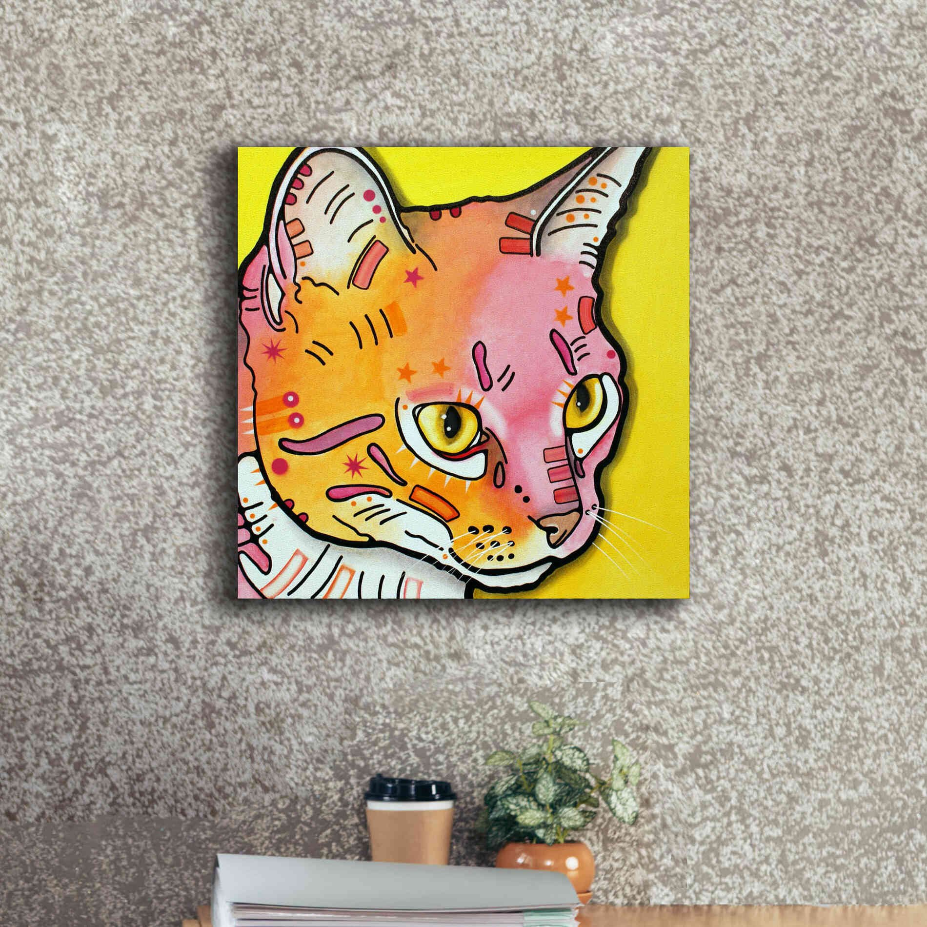 'Watching Rain' by Dean Russo, Giclee Canvas Wall Art,18x18