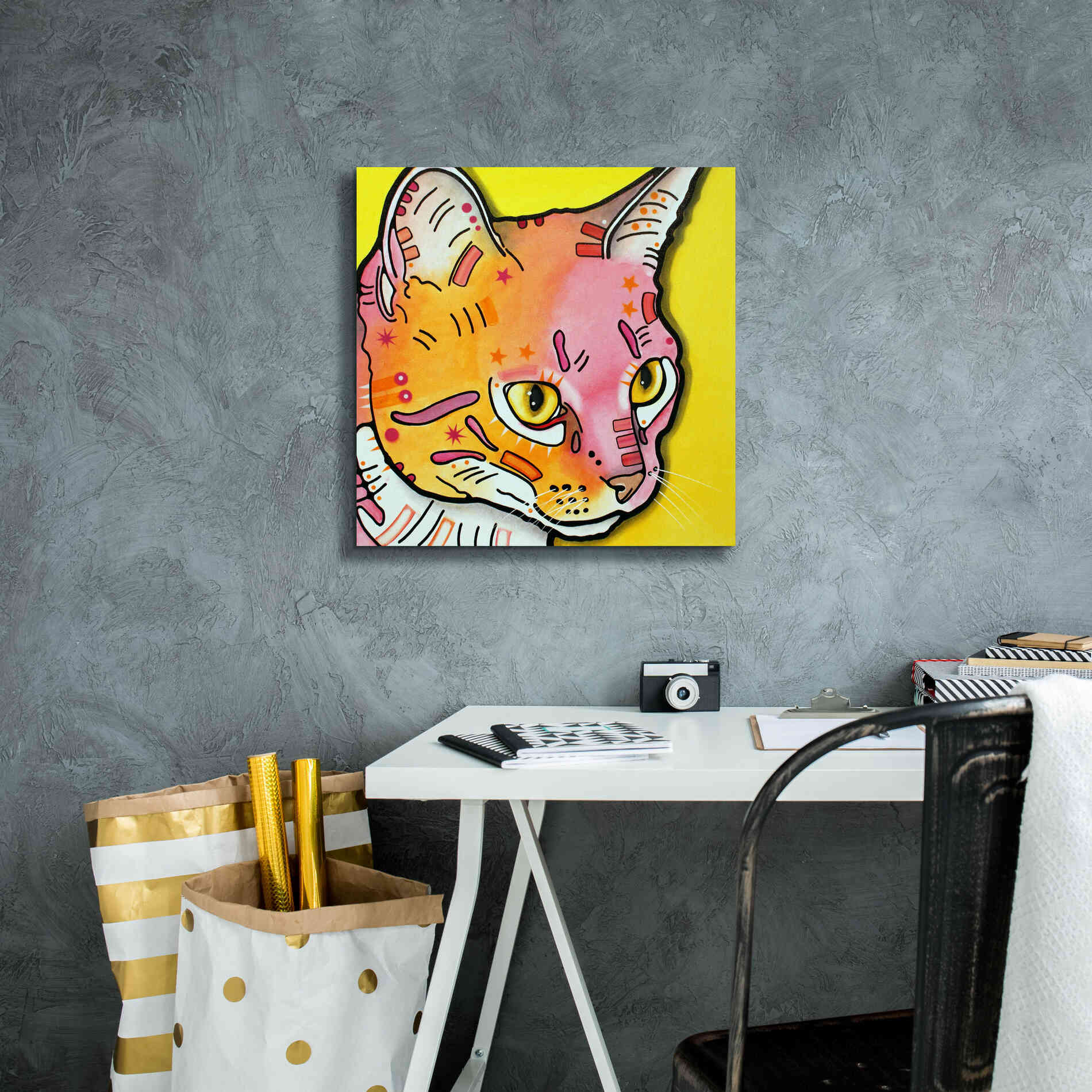 'Watching Rain' by Dean Russo, Giclee Canvas Wall Art,18x18