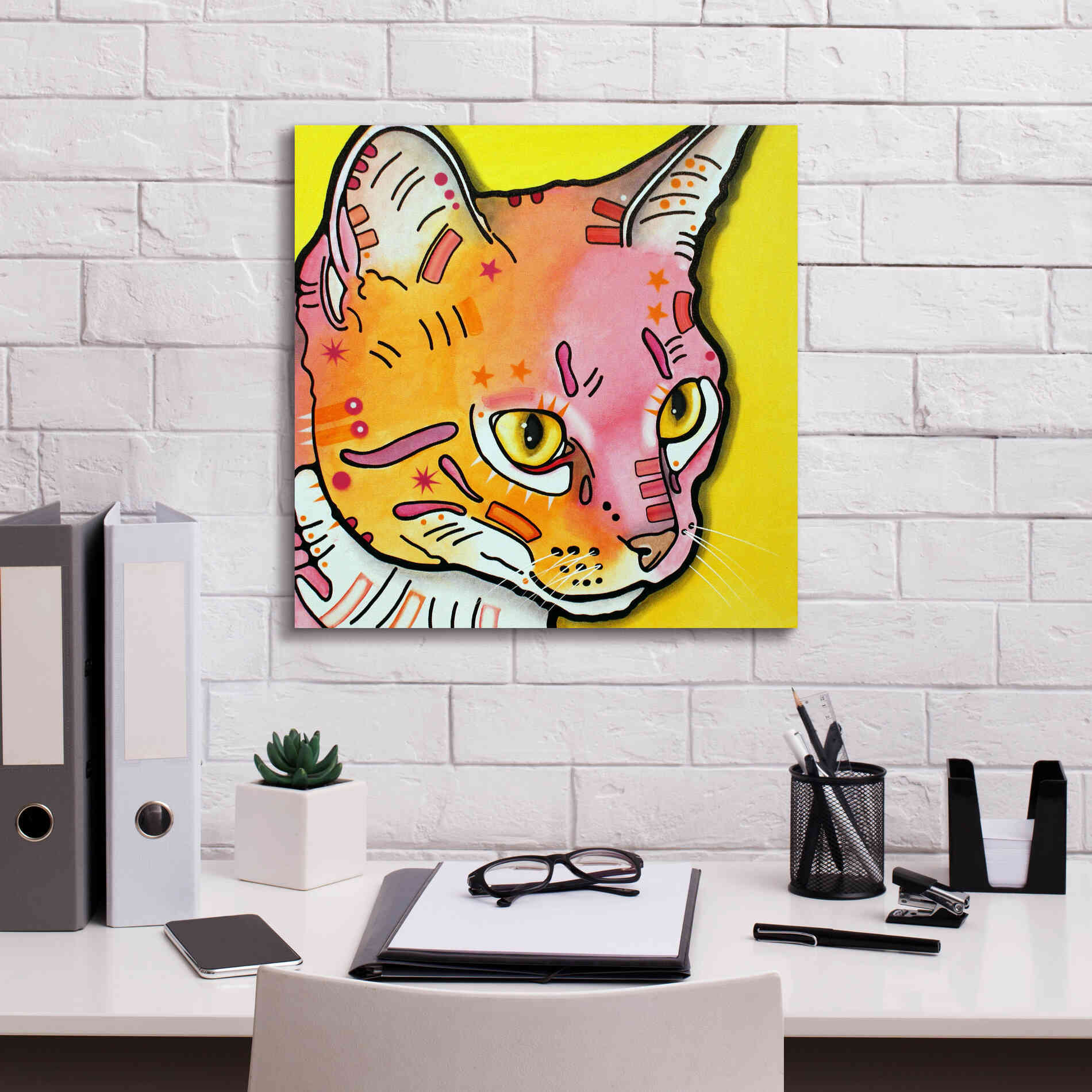'Watching Rain' by Dean Russo, Giclee Canvas Wall Art,18x18