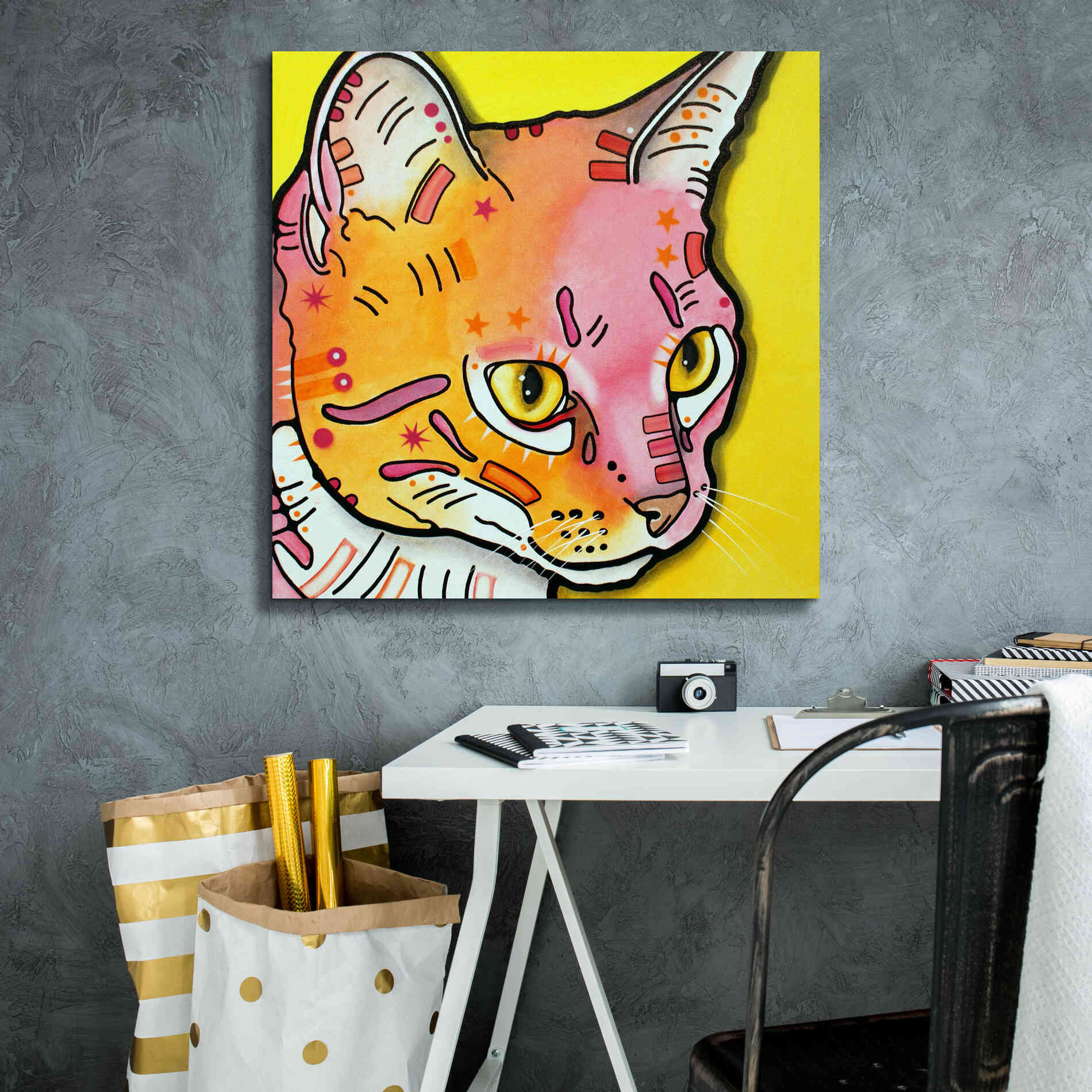 'Watching Rain' by Dean Russo, Giclee Canvas Wall Art,26x26
