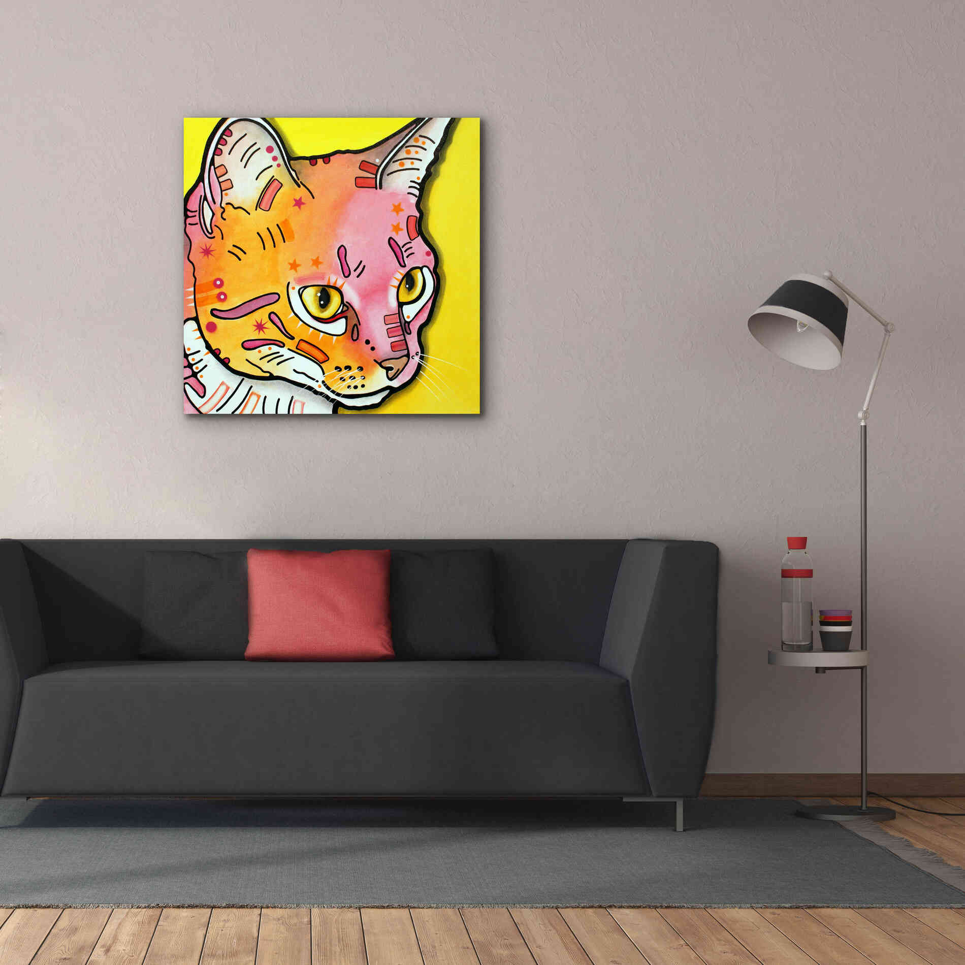 'Watching Rain' by Dean Russo, Giclee Canvas Wall Art,37x37