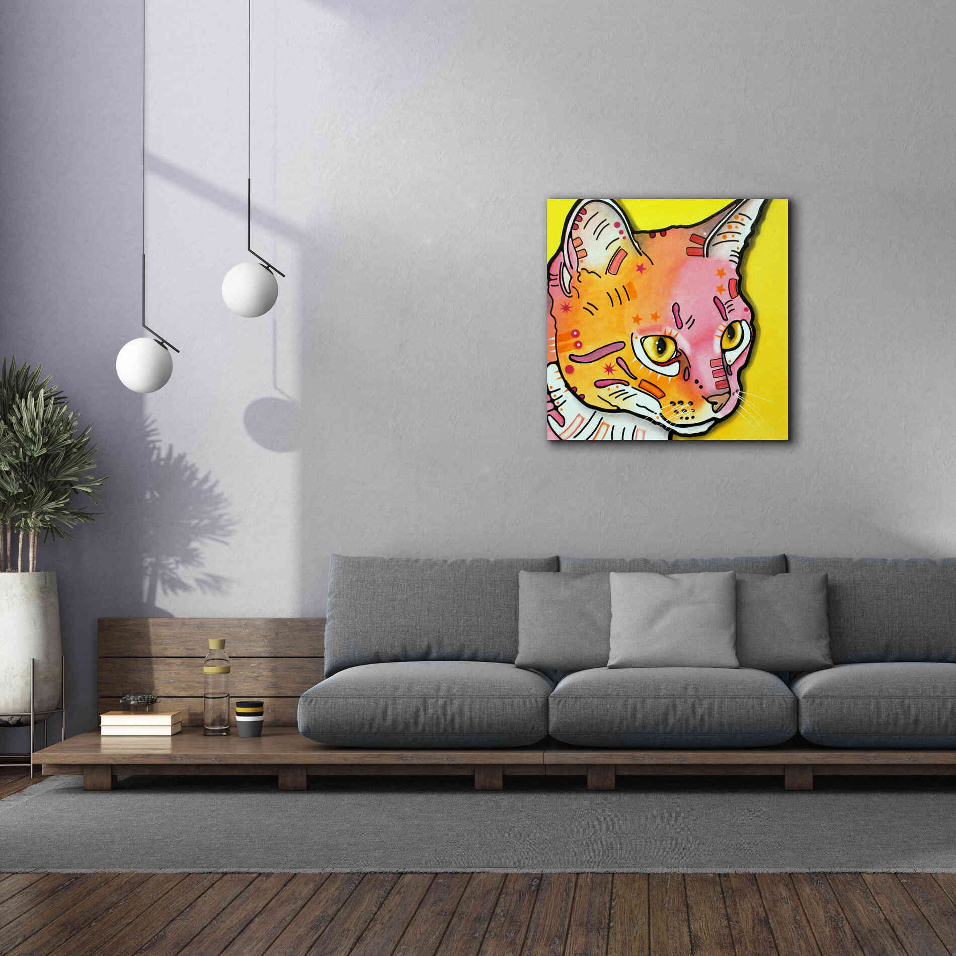 'Watching Rain' by Dean Russo, Giclee Canvas Wall Art,37x37
