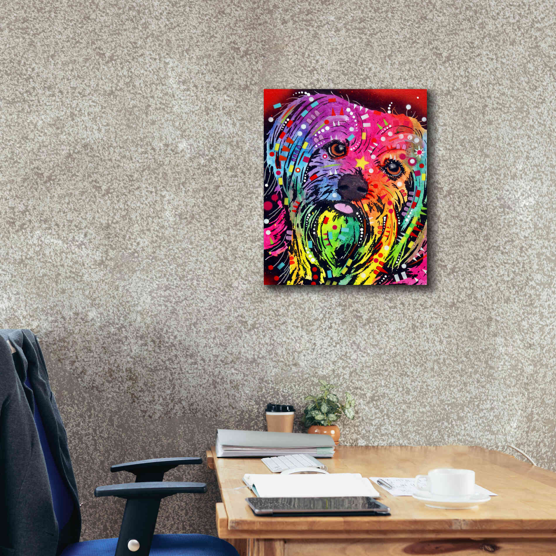 'Yorkie 2' by Dean Russo, Giclee Canvas Wall Art,20x24