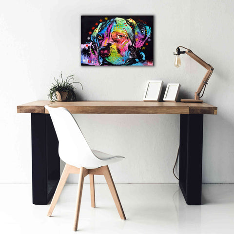 Image of 'Young Mastiff' by Dean Russo, Giclee Canvas Wall Art,26x18