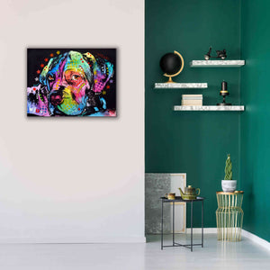 'Young Mastiff' by Dean Russo, Giclee Canvas Wall Art,34x26