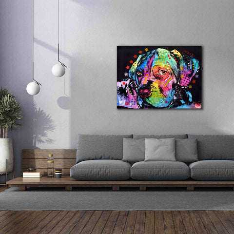 Image of 'Young Mastiff' by Dean Russo, Giclee Canvas Wall Art,54x40