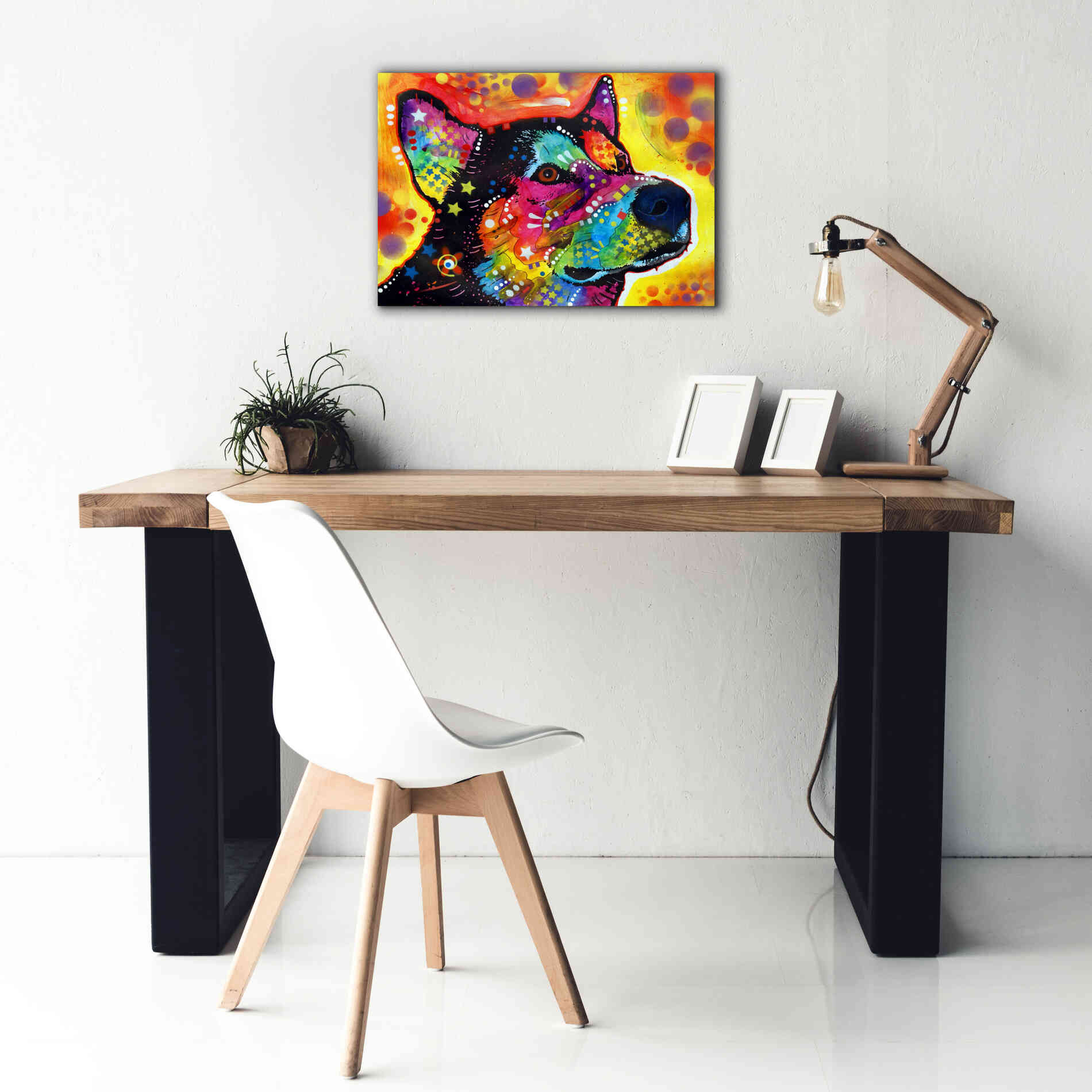'Zeike' by Dean Russo, Giclee Canvas Wall Art,26x18
