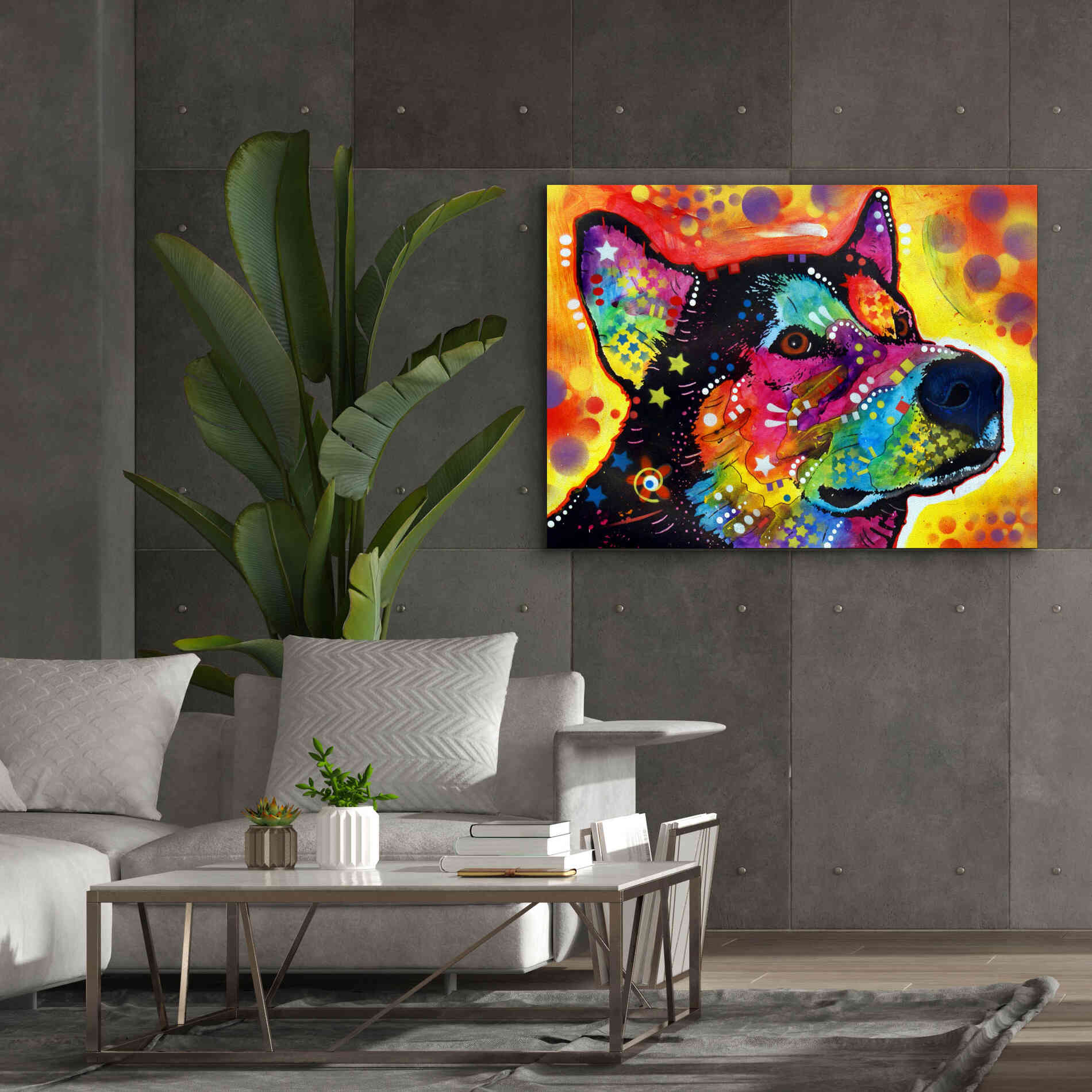 'Zeike' by Dean Russo, Giclee Canvas Wall Art,54x40