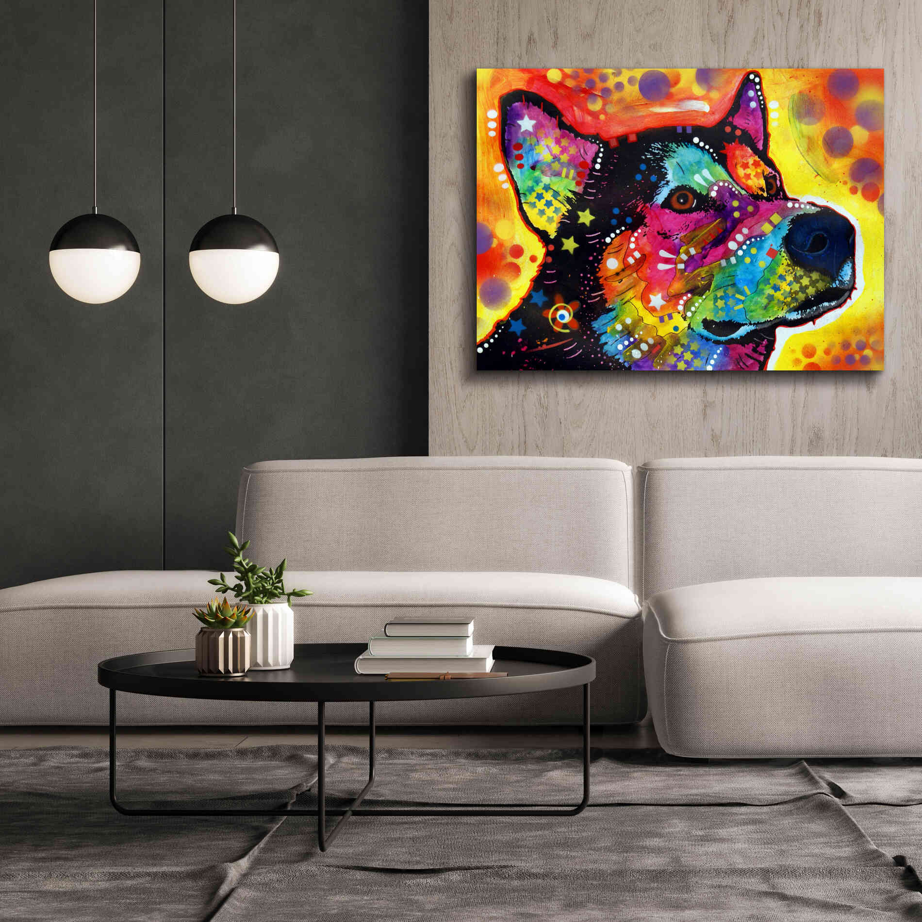 'Zeike' by Dean Russo, Giclee Canvas Wall Art,54x40