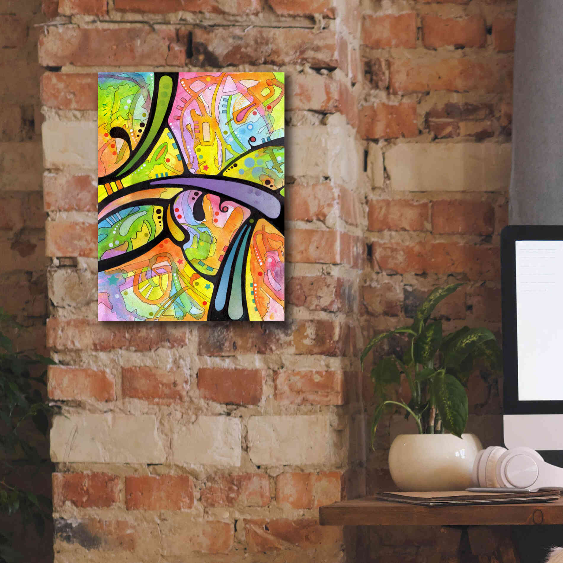 'Abstract' by Dean Russo, Giclee Canvas Wall Art,12x16