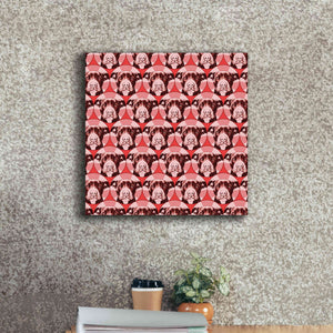'Love A Bull Pattern 1' by Dean Russo, Giclee Canvas Wall Art,18x18