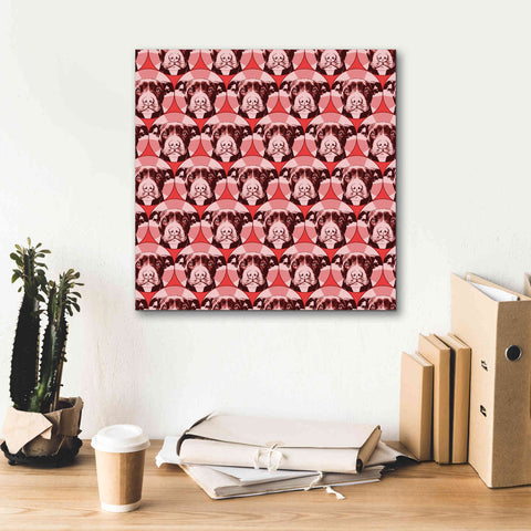 Image of 'Love A Bull Pattern 1' by Dean Russo, Giclee Canvas Wall Art,18x18