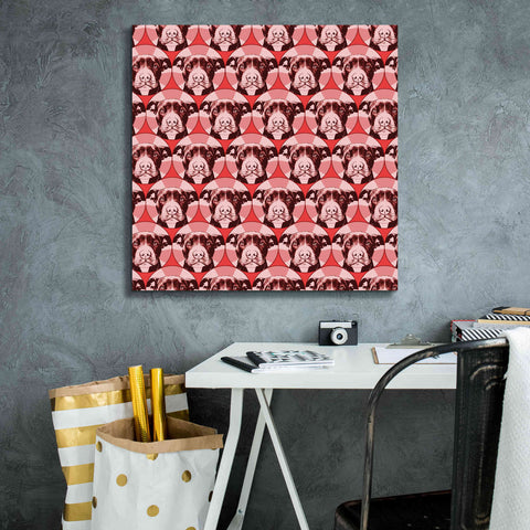 Image of 'Love A Bull Pattern 1' by Dean Russo, Giclee Canvas Wall Art,26x26