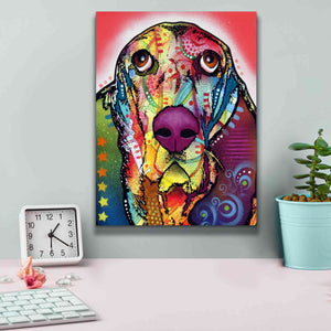 'Basset 1' by Dean Russo, Giclee Canvas Wall Art,12x16