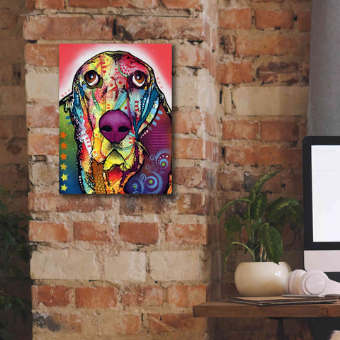 Image of 'Basset 1' by Dean Russo, Giclee Canvas Wall Art,12x16