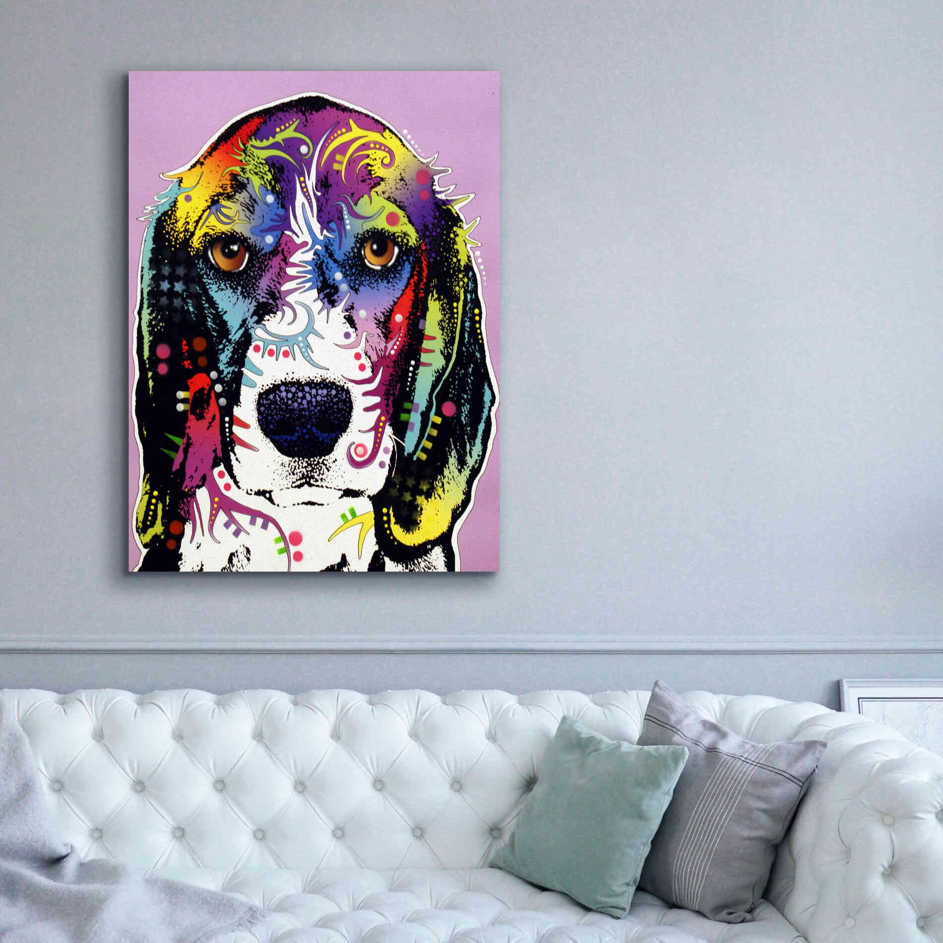 '4 Beagle' by Dean Russo, Giclee Canvas Wall Art,40x54