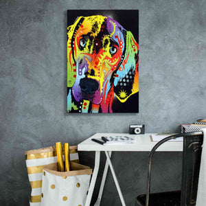 'Weimaraner' by Dean Russo, Giclee Canvas Wall Art,18x26