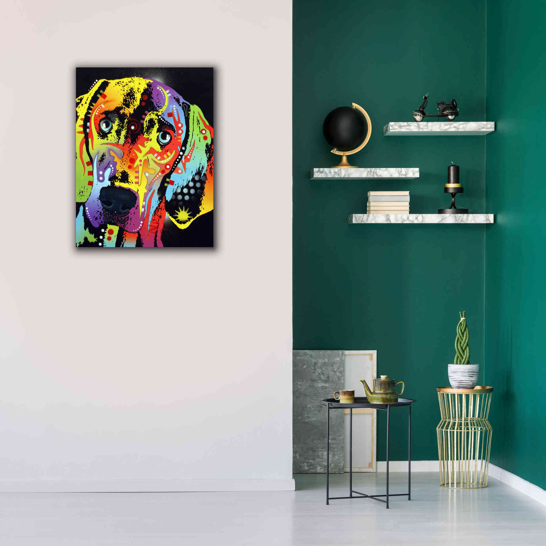 'Weimaraner' by Dean Russo, Giclee Canvas Wall Art,26x34