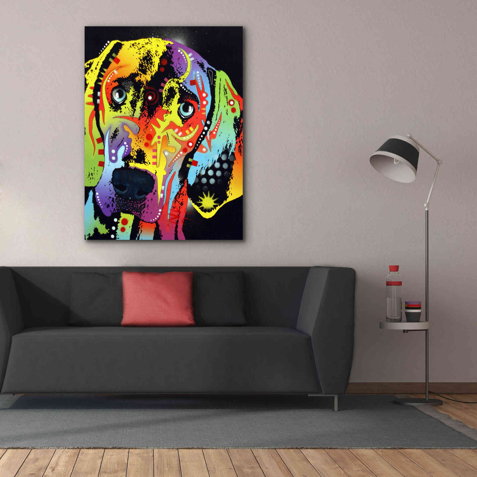 'Weimaraner' by Dean Russo, Giclee Canvas Wall Art,40x54