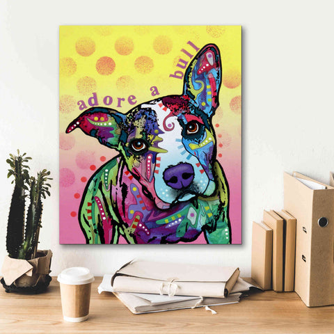 Image of 'Adoreabull' by Dean Russo, Giclee Canvas Wall Art,20x24