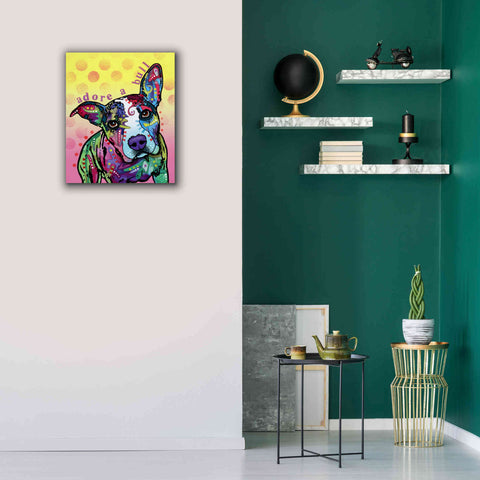 Image of 'Adoreabull' by Dean Russo, Giclee Canvas Wall Art,20x24