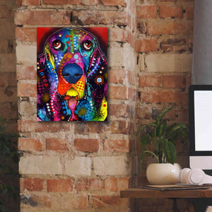 'Basset 2' by Dean Russo, Giclee Canvas Wall Art,12x16