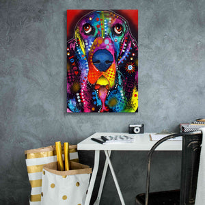 'Basset 2' by Dean Russo, Giclee Canvas Wall Art,18x26